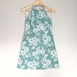 🇺🇸 Royal Creations Cotton Halter Hawaiian Dress Made In Hawaii